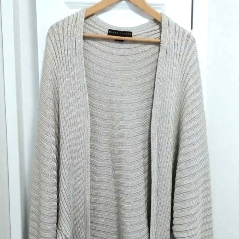 Ralph Lauren Black label Dolman sleeved Silk Cardigan Size M
